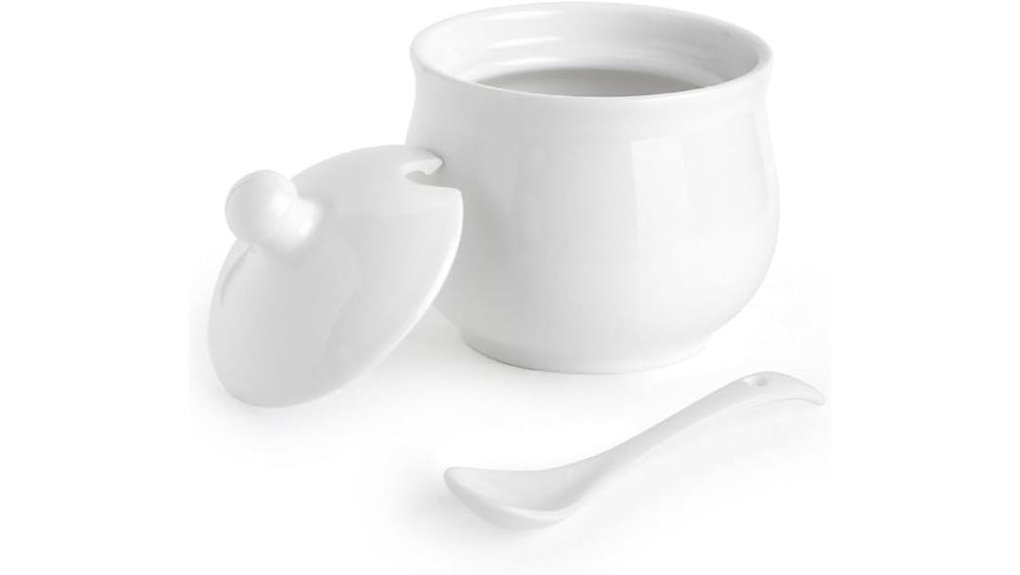 porcelain sugar bowl set
