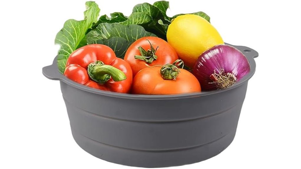 portable collapsible mixing bowl