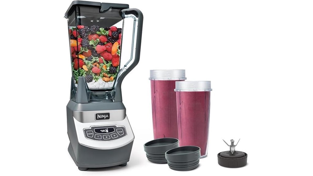 powerful compact gray blender