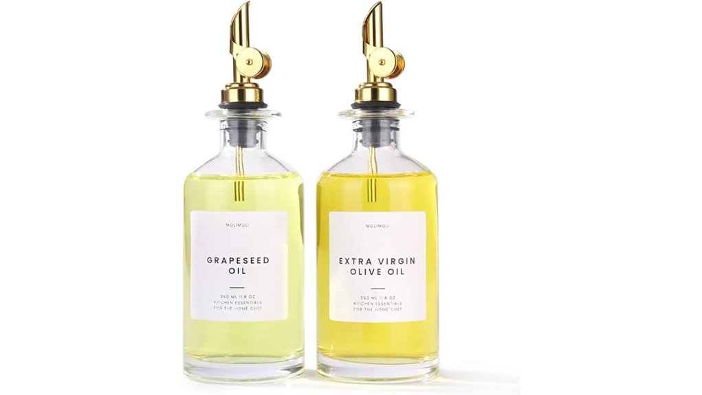 premium glass olive dispenser