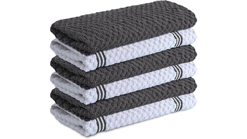 premium grey kitchen towels