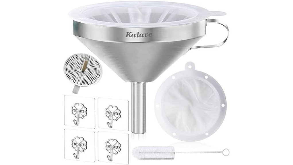 premium stainless steel funnel