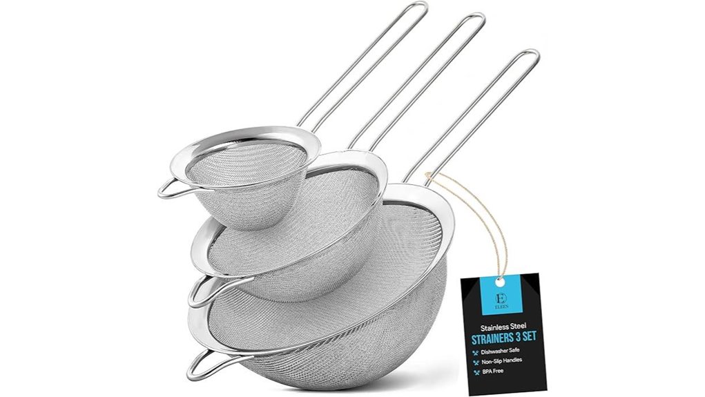 premium stainless steel strainers