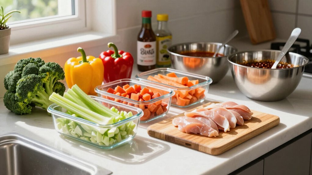 prep ingredients for convenience