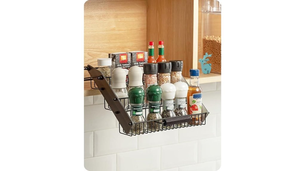 pull down spice rack
