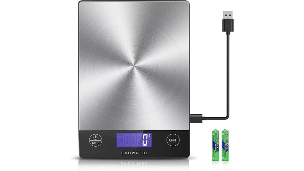 rechargeable digital kitchen scale