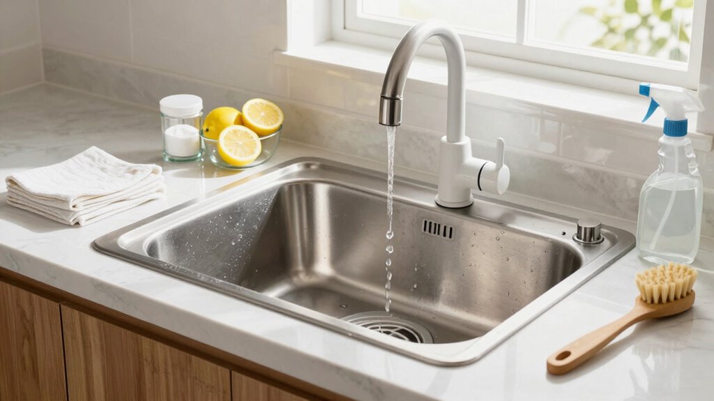 regular sink cleaning schedule