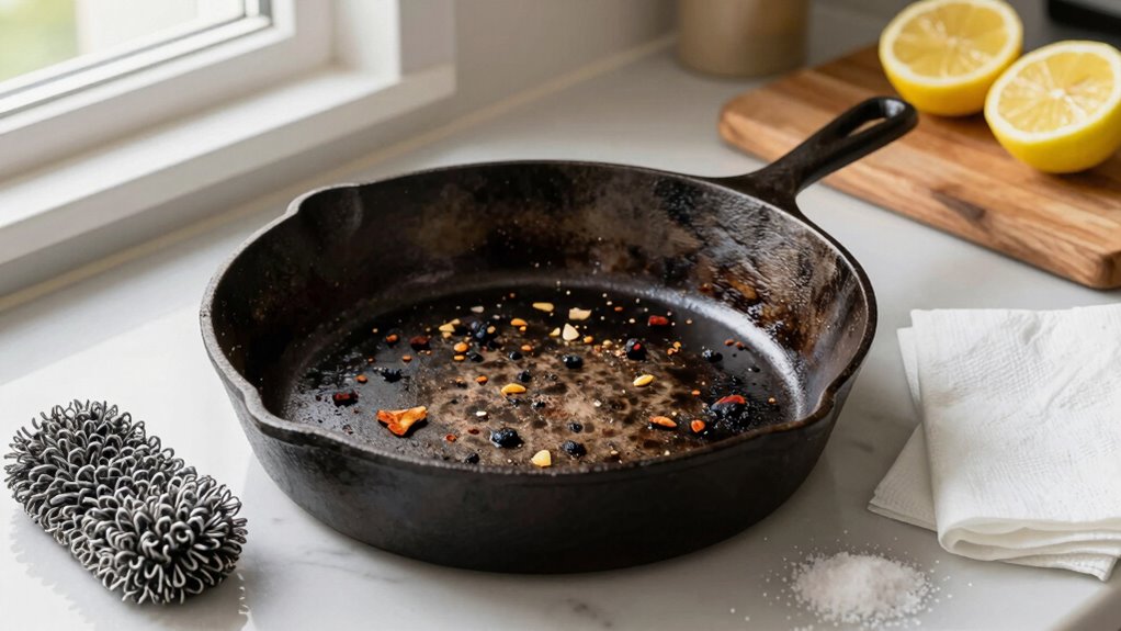 remove stubborn food bits