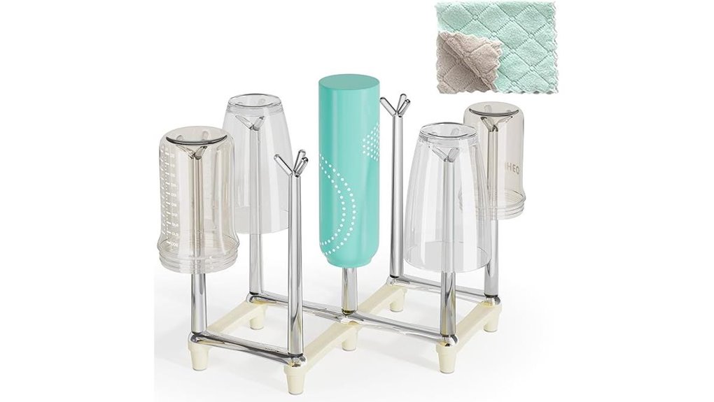 retractable cup drying rack