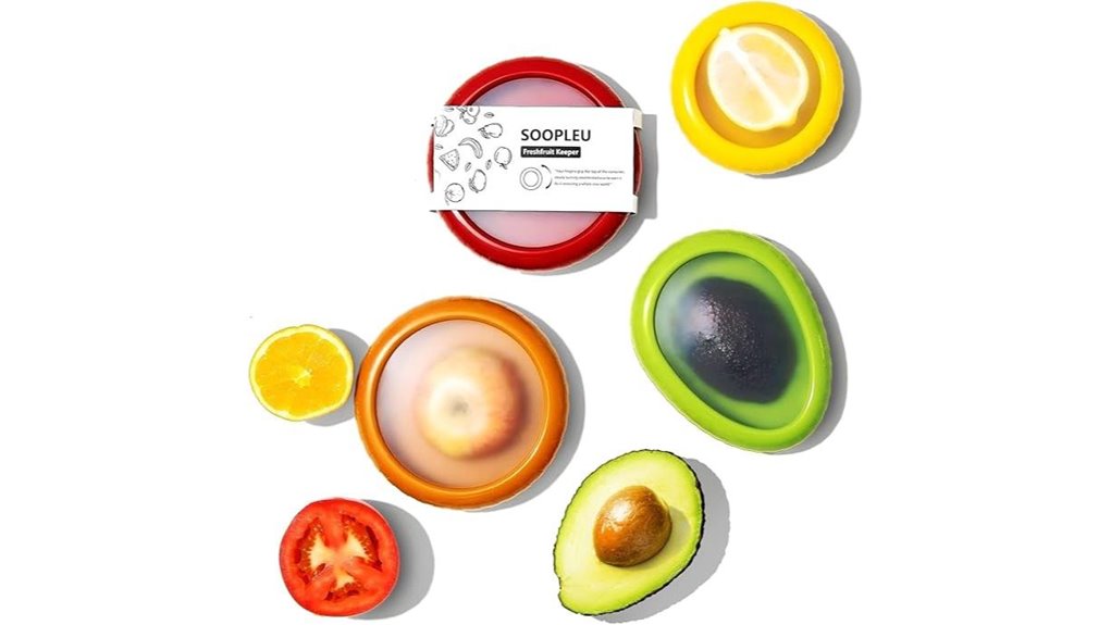 reusable avocado and tomato containers