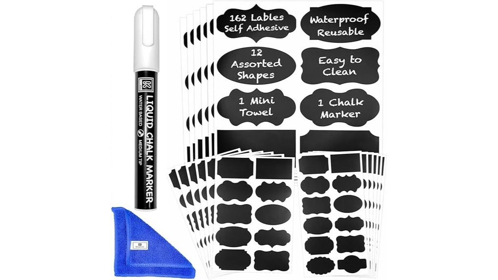 reusable chalkboard jar labels