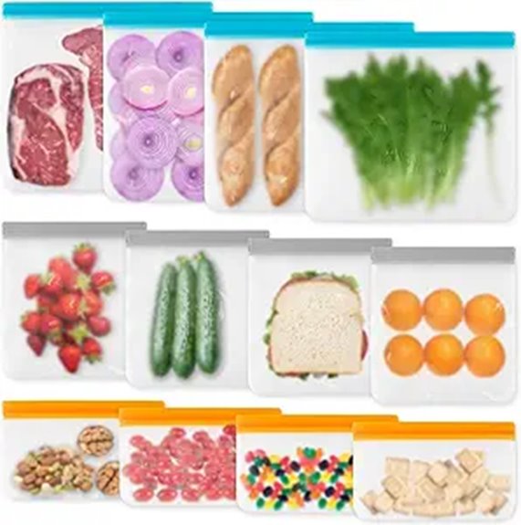 reusable freezer storage bags