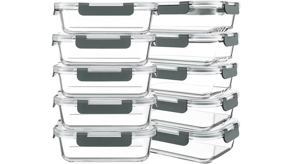 reusable glass storage containers