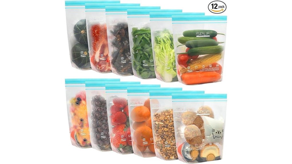 reusable leakproof freezer bags