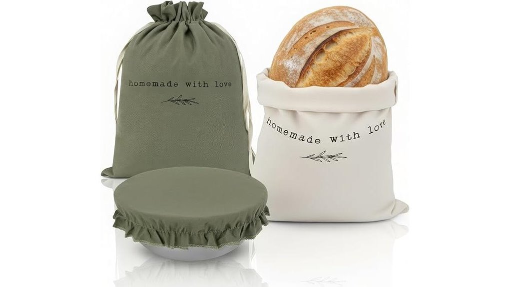 reusable linen bread storage