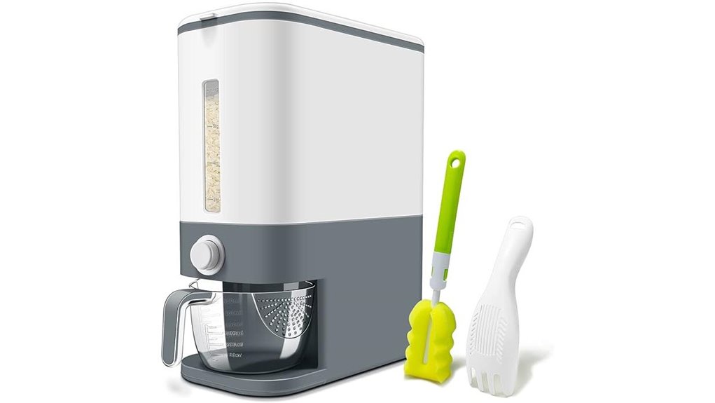 rice dispenser with cup