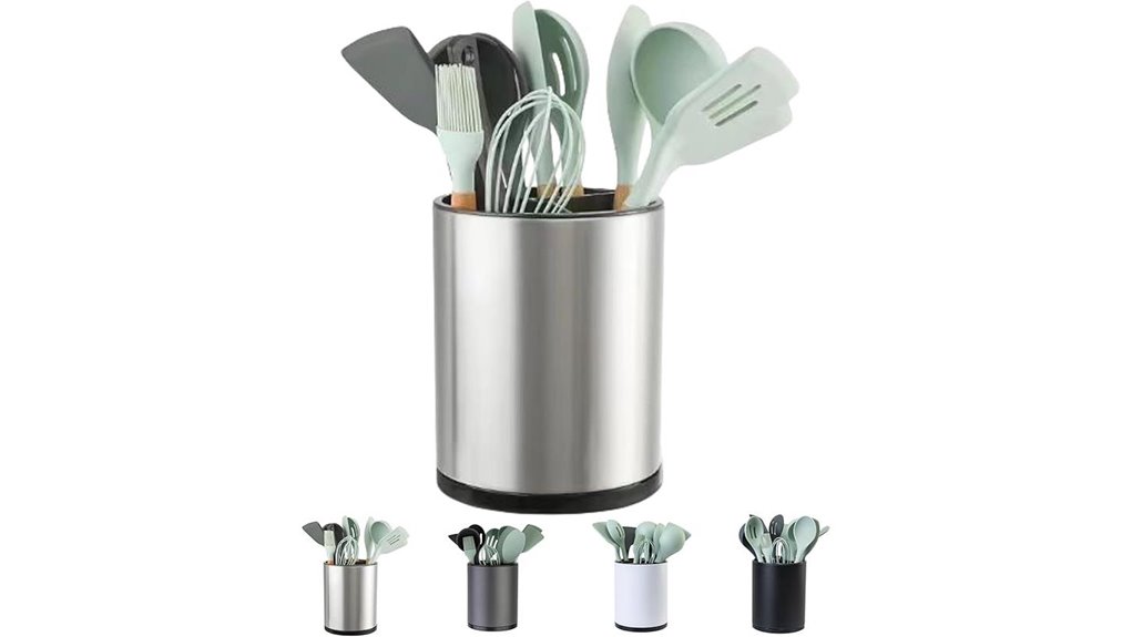 rotating kitchen utensil organizer
