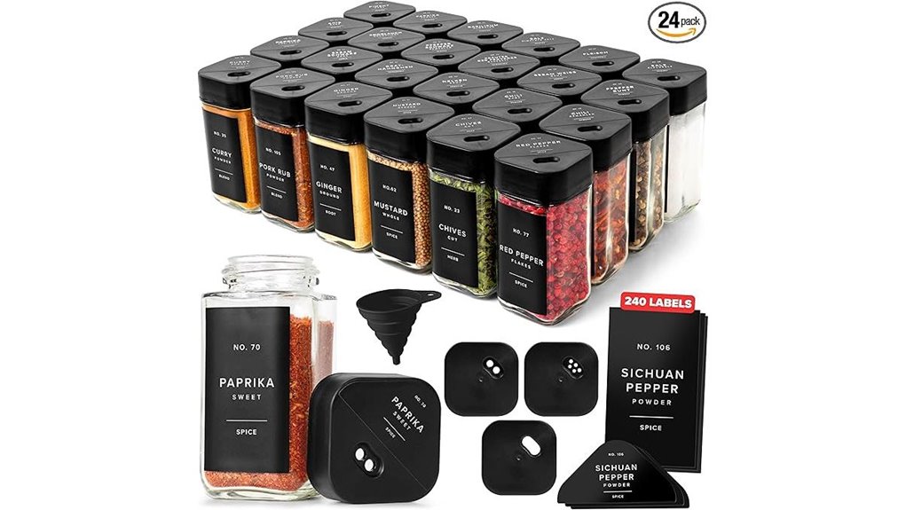 rotating lids glass jars