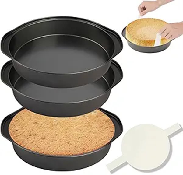 round cake pan set