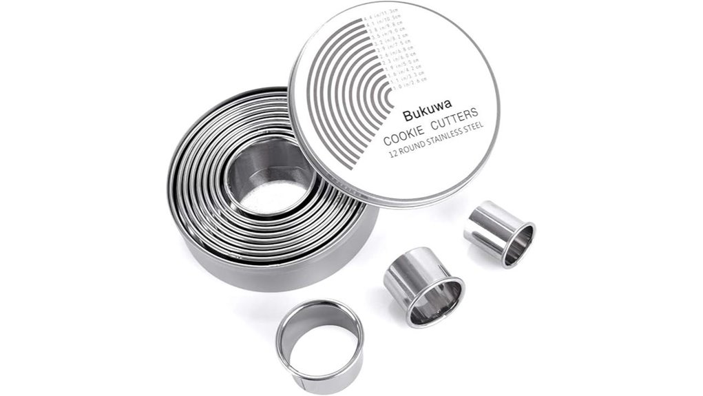 round cookie cutter set