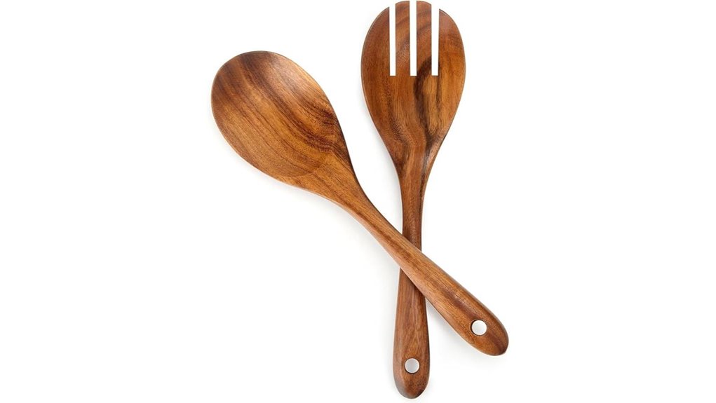 salad tongs and spoons