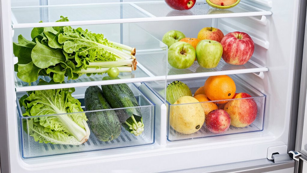 separate fruits and veggies