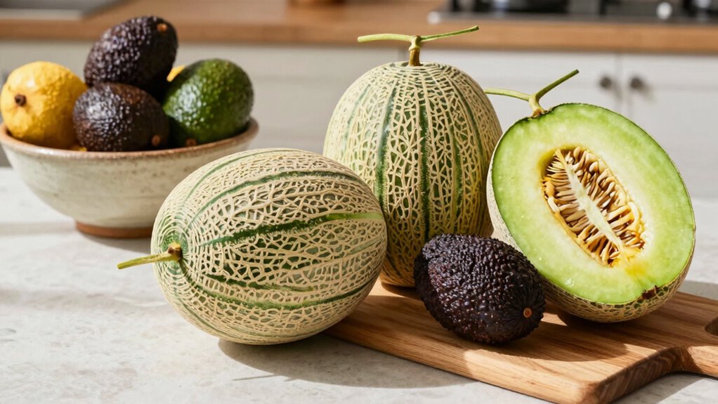 separate melons and avocados
