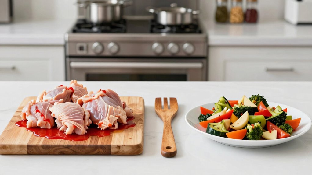 separate raw and cooked