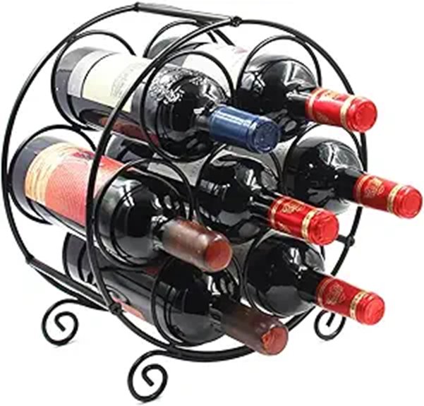 seven bottle wine rack