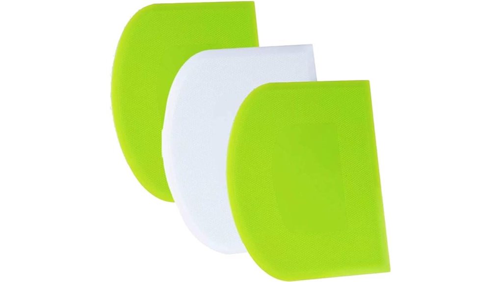 sharp angled dough scraper