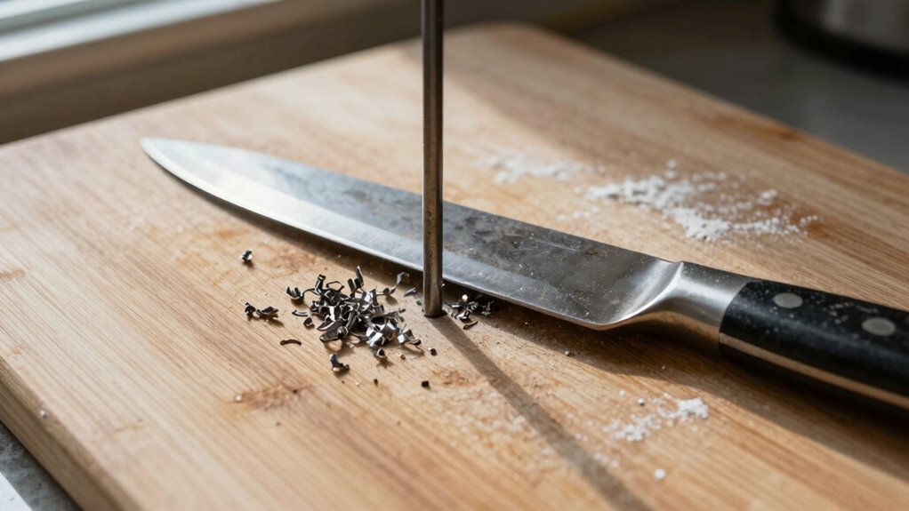 sharpen knives regularly safely