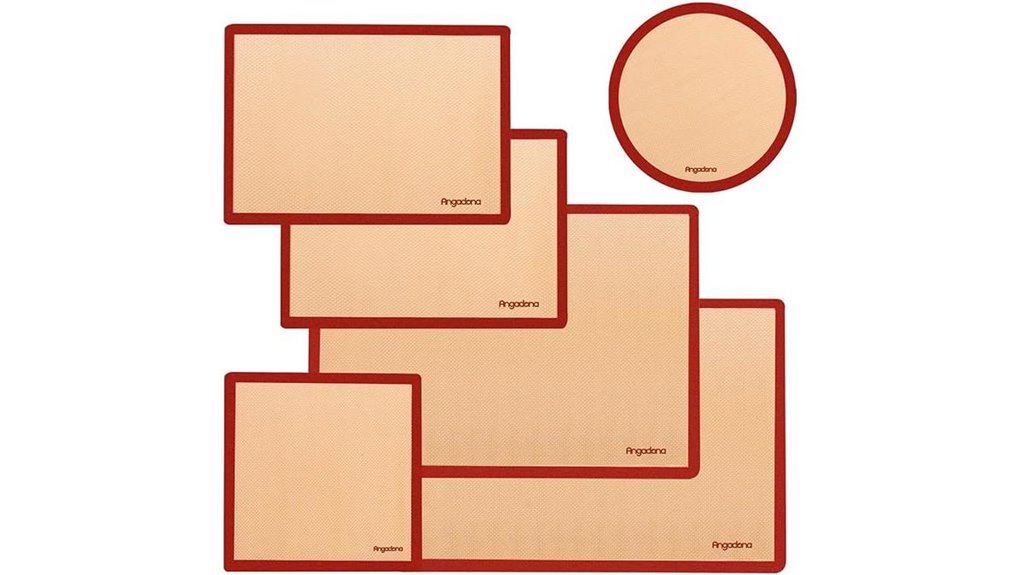 silicone baking mats set