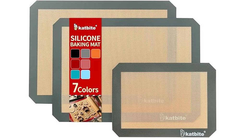 silicone baking mats set