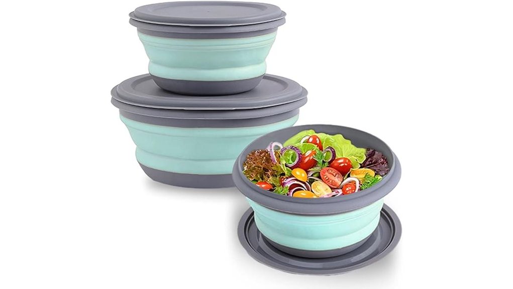 silicone bowls with lids
