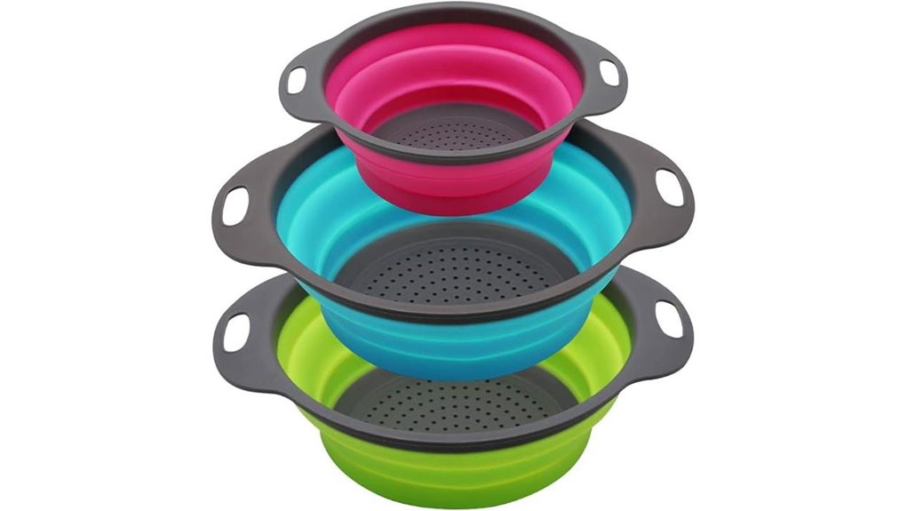 silicone colander set included