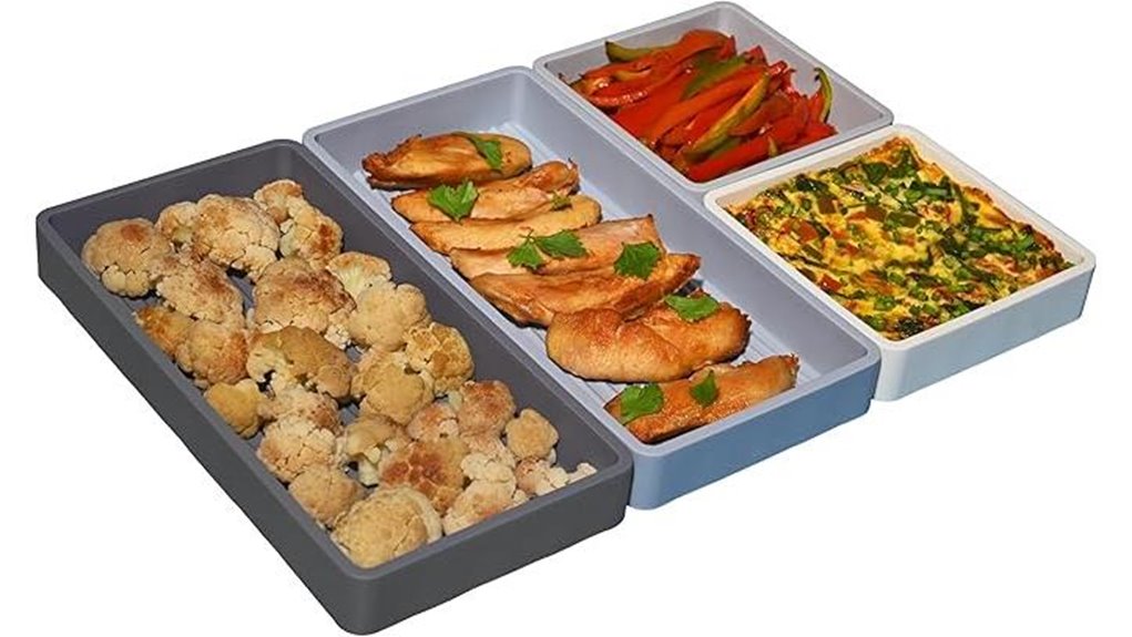 silicone cooking pan dividers