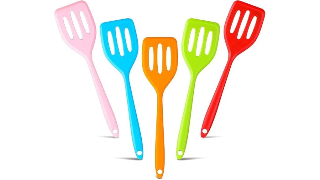 silicone cooking spatula set