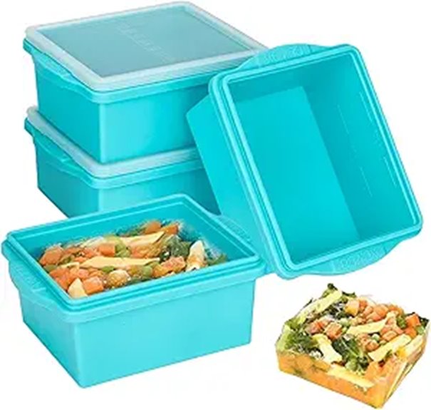 silicone freezer trays pack