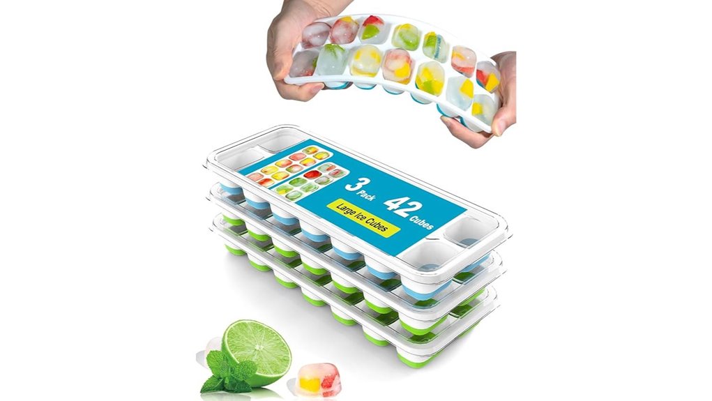 silicone ice cube trays