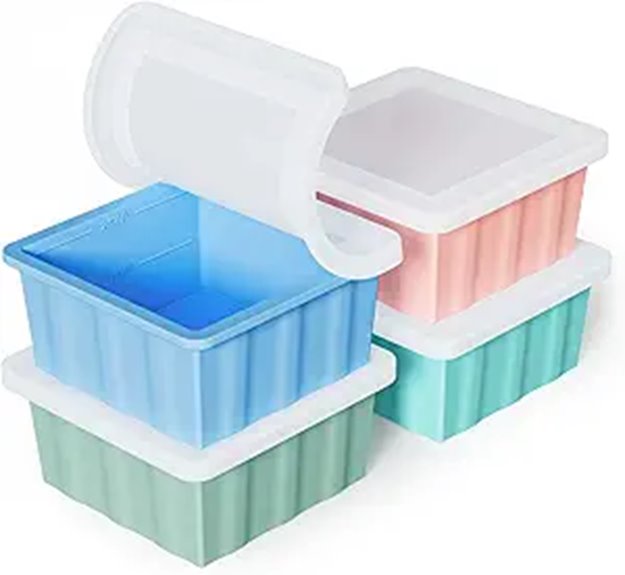 silicone ice cube trays