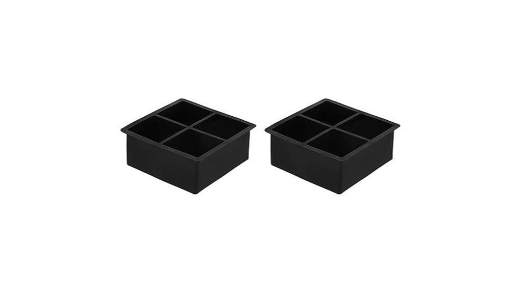 silicone ice cube trays