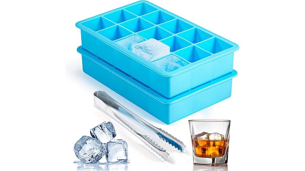 silicone ice cube trays