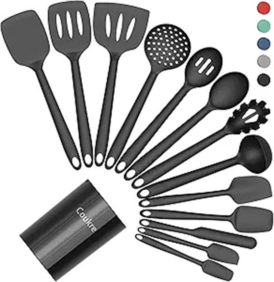silicone kitchen utensil set