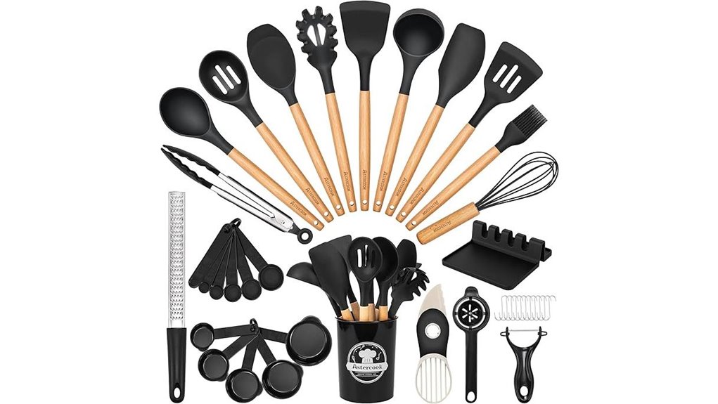 silicone kitchen utensils set