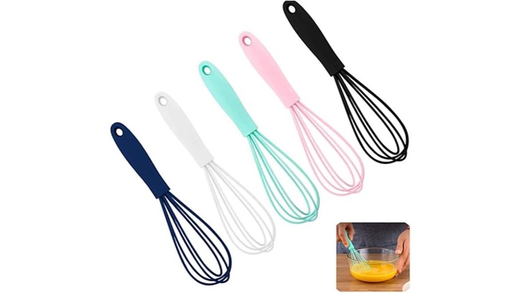 silicone kitchen whisk set