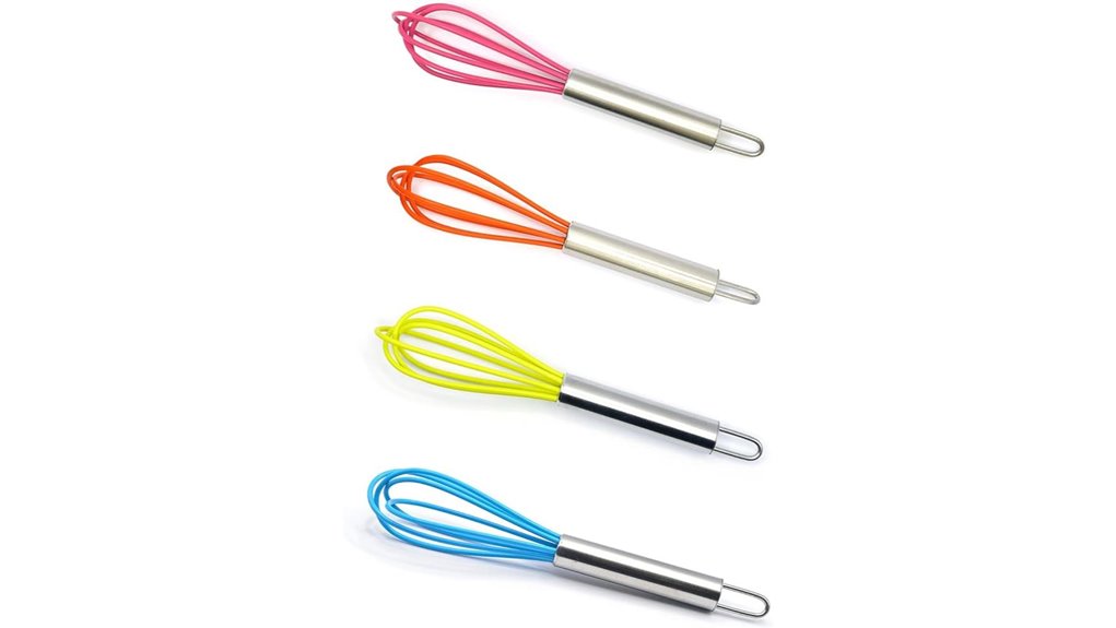 silicone mini whisks set