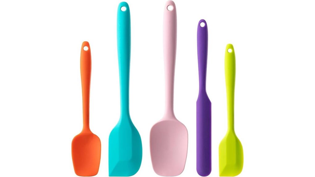 silicone spatula set kitchen