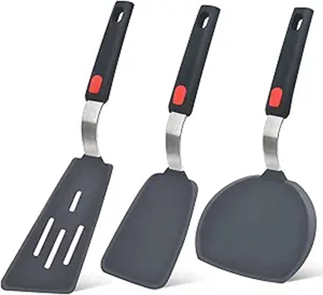 silicone spatula turner set