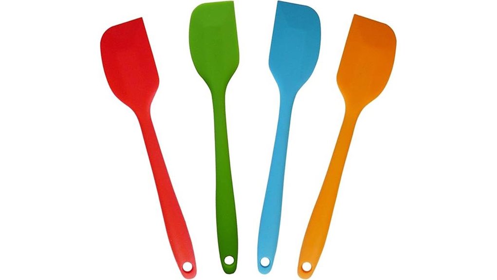 silicone spatulas set four