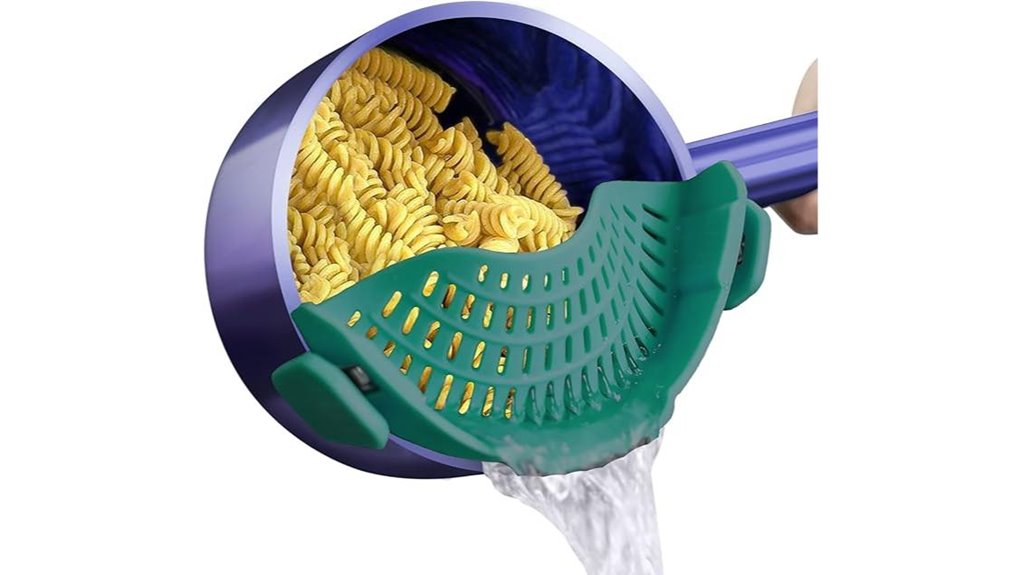 silicone strainer for cooking